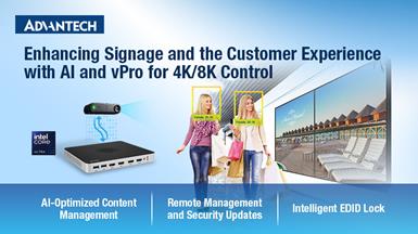 Nâng cao trải nghiệm của khách hàng với công nghệ AI và vPro trong hệ thống digital signage 4K/8K